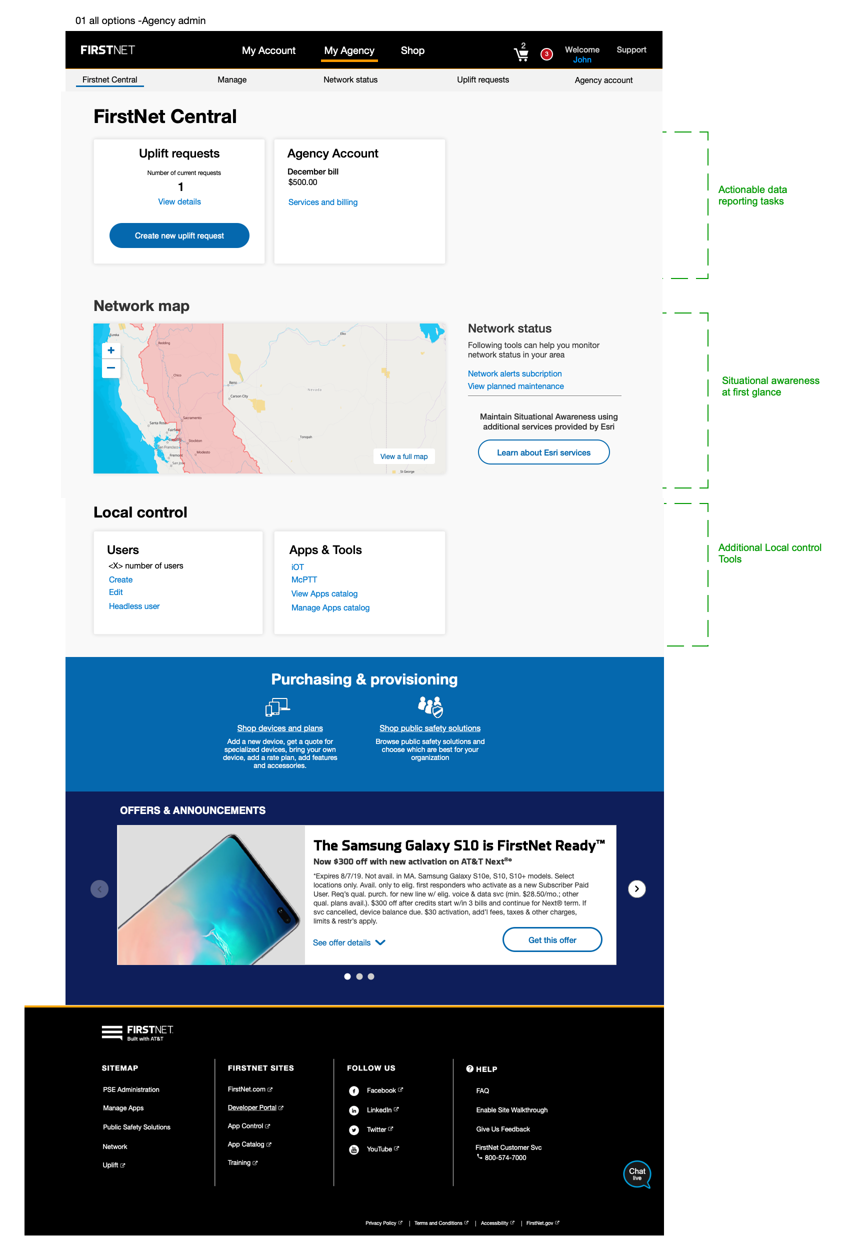 Agency admin dashboard comp