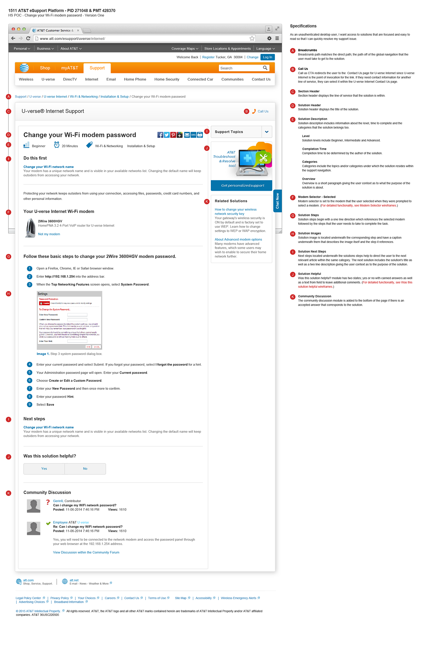 Navigation redesign wireframe